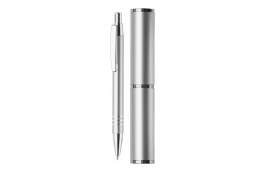 Aluminum ball pen in a tube Silver