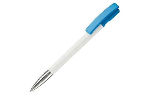 Nash ball pen metal tip hardcolour, lightblue Lightblue, offwhite