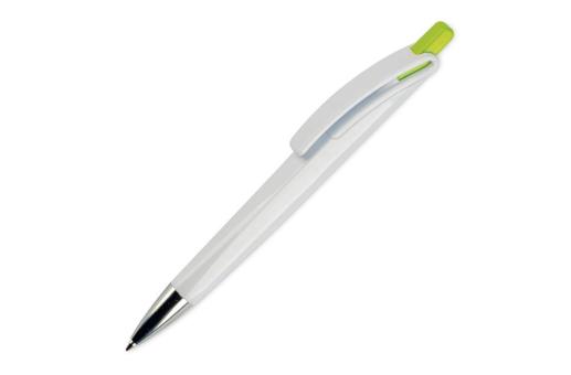 Ball pen Riva hardcolour White/green