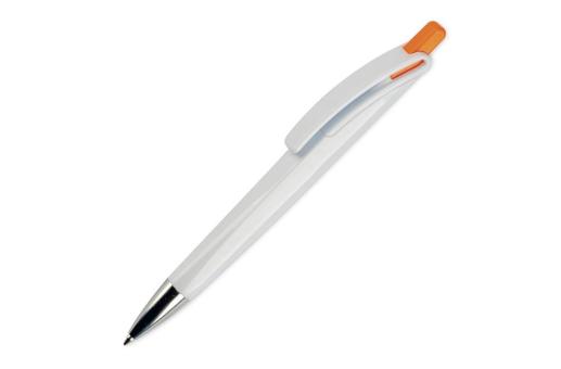 Ball pen Riva hardcolour Orange/white