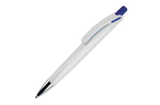 Ball pen Riva hardcolour White/blue