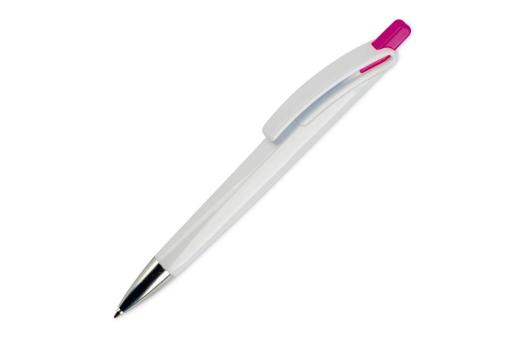 Ball pen Riva hardcolour Pink/white