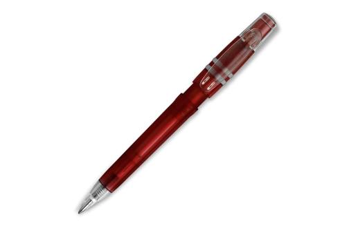 Ball pen Nora Clear transparent Transparent red