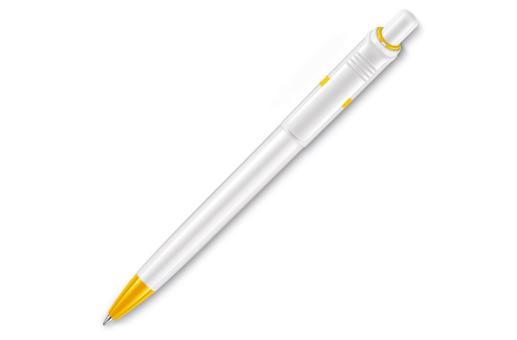 Ball pen Ducal hardcolour White/yellow