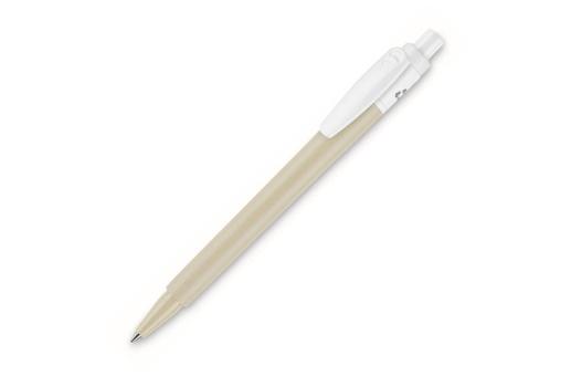 Ball pen Baron 03 colour recycled hardcolour White