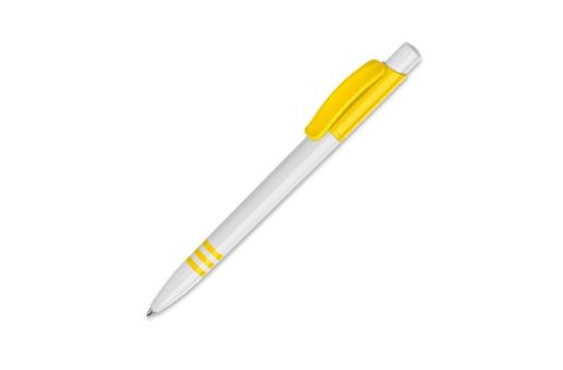 Ball pen Tropic hardcolour White/yellow