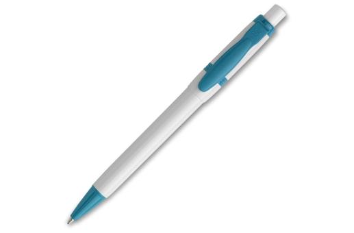 Ball pen Olly hardcolour Turquoise/white