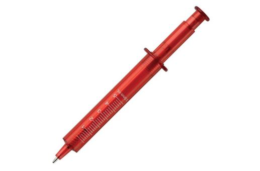 Injection pen transparent Transparent red