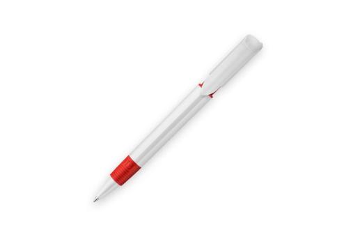 Ball pen S40 Grip hardcolour White/red