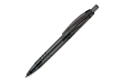 Kugelschreiber aus R-PET-Material Transparent schwarz