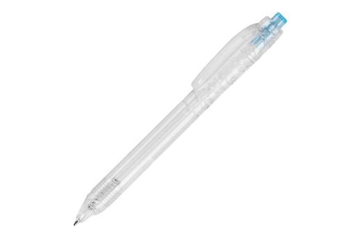 R-PET ball pen Transparent lightblue