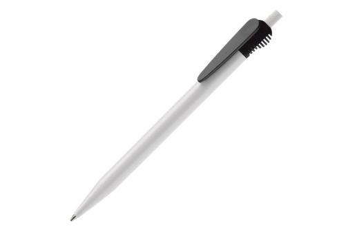 Cosmo ball pen hardcolour round clippart White/black