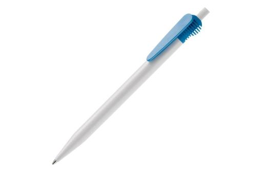 Cosmo ball pen hardcolour round clippart, lightblue Lightblue, offwhite