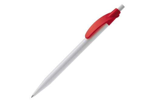 Cosmo ball pen hardcolour White/red