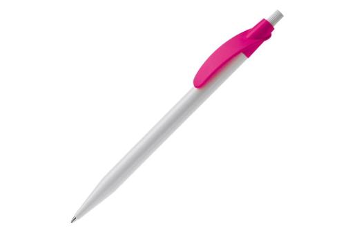 Cosmo ball pen hardcolour Pink/white