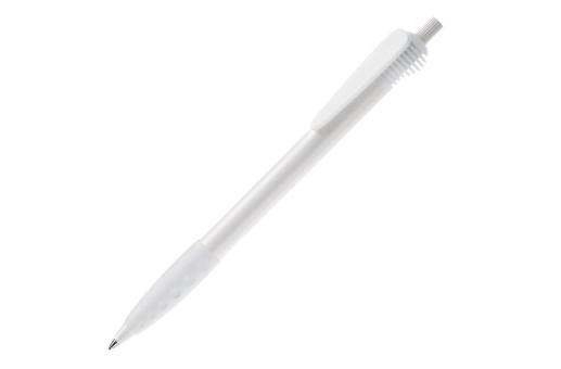 Cosmo ball pen HC rubber round clip White