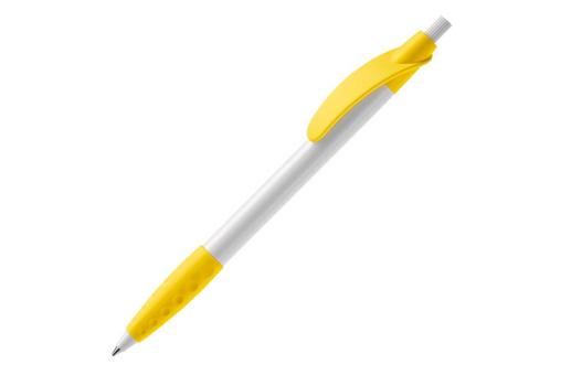 Cosmo ball pen rubber grip HC White/yellow