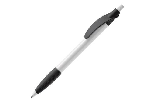 Cosmo ball pen rubber grip HC White/black