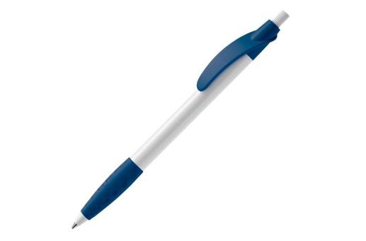 Cosmo ball pen rubber grip HC White/blue