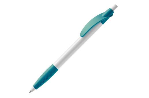 Cosmo ball pen rubber grip HC Turquoise/white