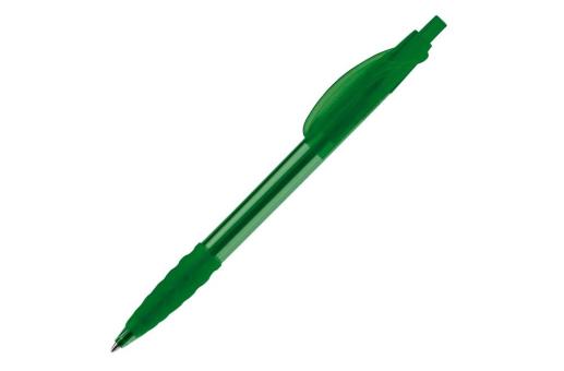 Cosmo ball pen transparent rubber grip Transparent green