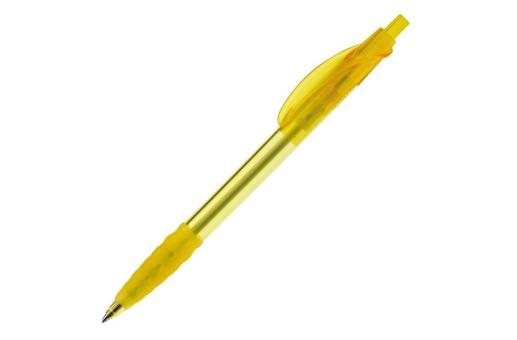 Cosmo ball pen transparent rubber grip Transparent yellow