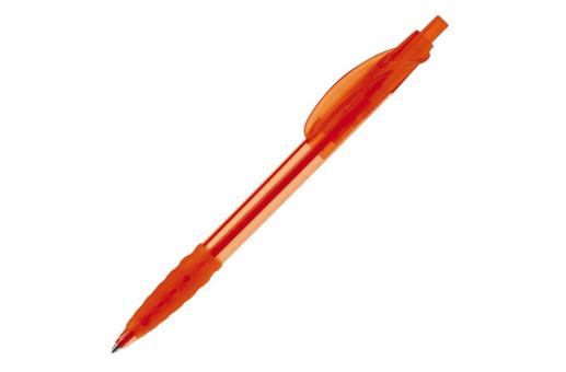 Cosmo ball pen transparent rubber grip Transparent orange