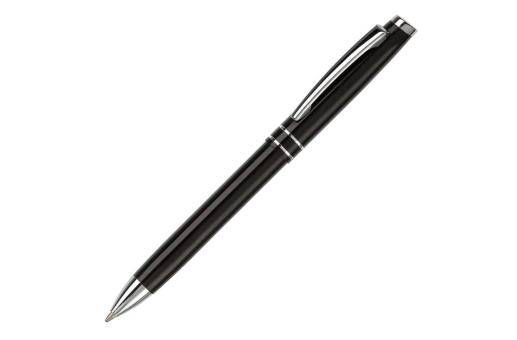 Ball pen metal 2 stripes Black