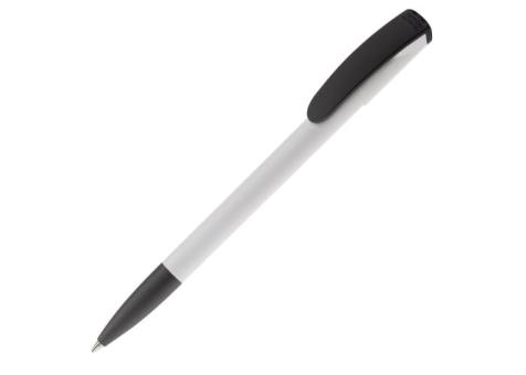 Kugelschreiber Deniro Hardcolour Weiß/schwarz