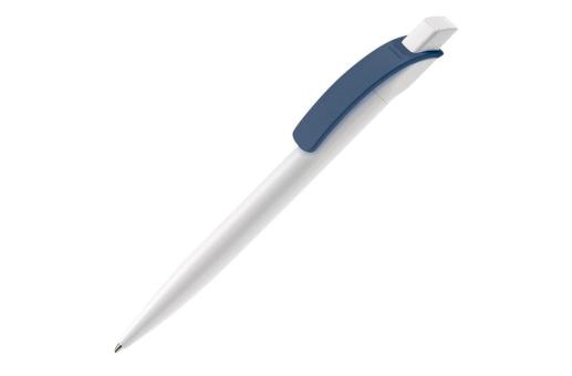 Cube ball pen hardcolour White/blue