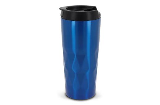 Thermo mug diamond pattern 450ml Aztec blue