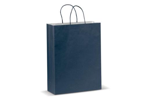 Große Papiertasche im Eco Look 120g/m² Dunkelblau