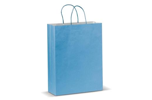 Große Papiertasche im Eco Look 120g/m² Hellblau