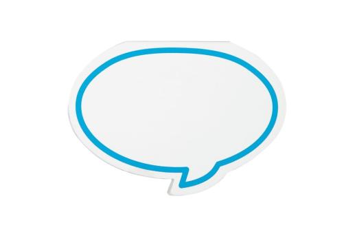 Adhesive notes speech bubble Blue/white