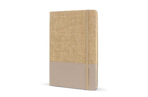 Notizbuch Jute R-PET GRS Ecru