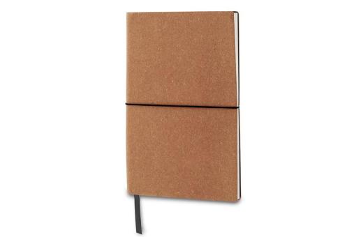 Recycled leather notebook A5 Light brown