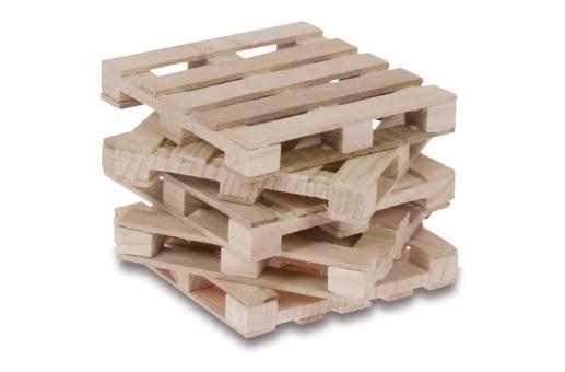 Holzpalette für Zettelblock Holz