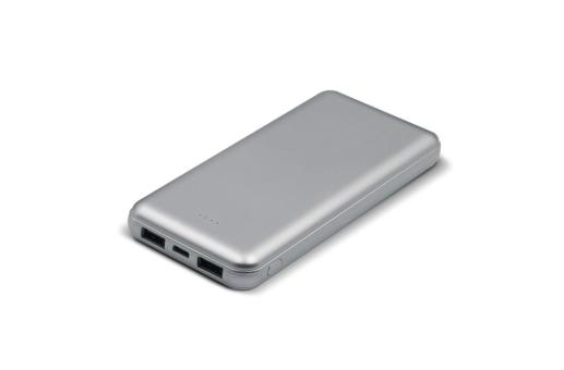 Powerbank „Elite“ Metallic-Edition 8.000mAh Silber