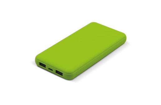 Powerbank Elite rubberized 8.000mAh Light green