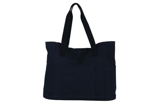 Shopping bag Recycled canvas 310g/m² 42x13x43cm Dark grey