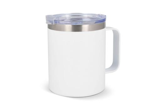 T-ceramic thermo mug with lid Danube 350ml White