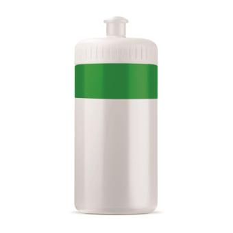 Sports bottle with edge 500ml White/green