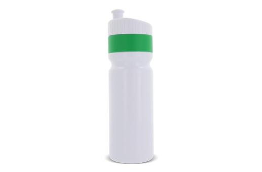 Sportflasche mit Rand 750ml Weiß/grün