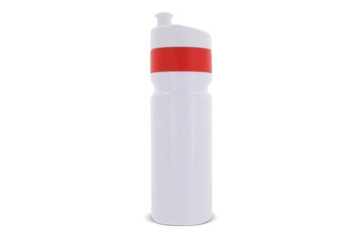 Sports bottle with edge 750ml White/red