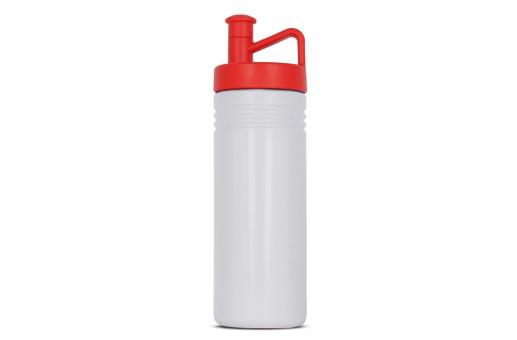 Sportflasche adventure 500ml Weiß/rot