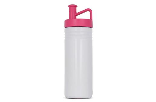 Sportflasche adventure 500ml Rosa/weiß