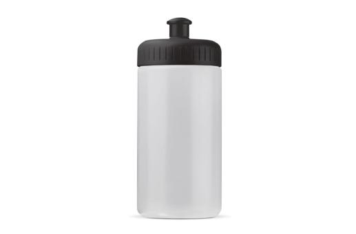 Sportflasche auf Biobasis 500ml basic Transparent schwarz