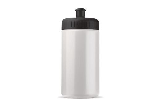 Sportflasche auf Biobasis 500ml basic Weiß/schwarz
