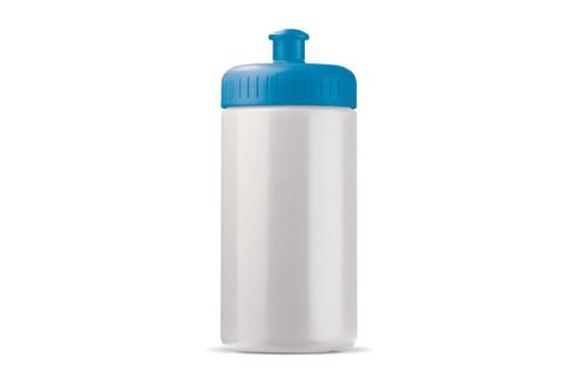 Sportflasche auf Biobasis 500ml basic, hellblau Hellblau, offwhite