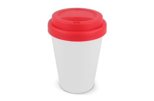 RPP Kaffeetasse Weißer Körper 250ml Weiß/rot
